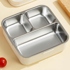 3 Grid Stainless Steel Lunch Box for kids