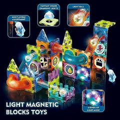 Light Magnetic Blocks - 75 pcs