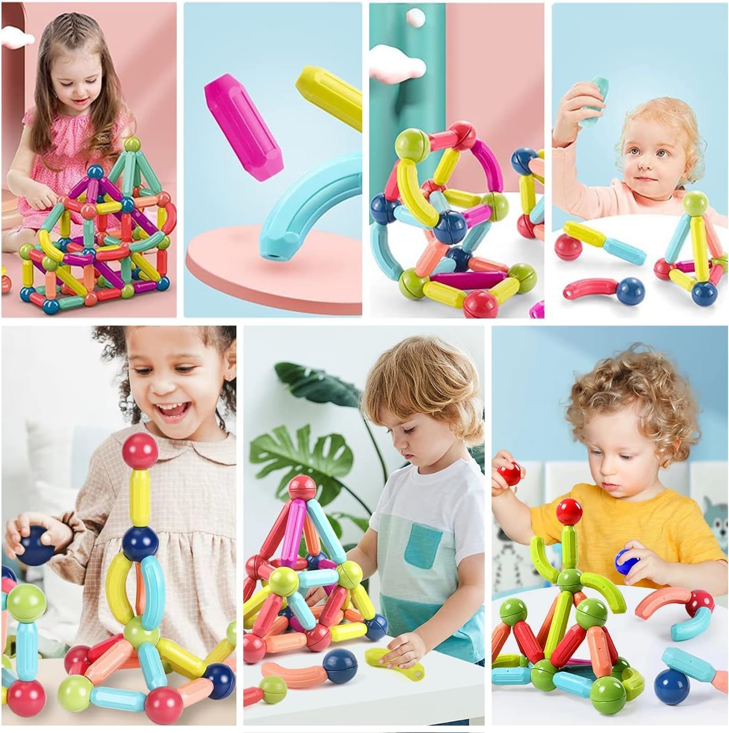 25 Pcs magnet Stick building blocks