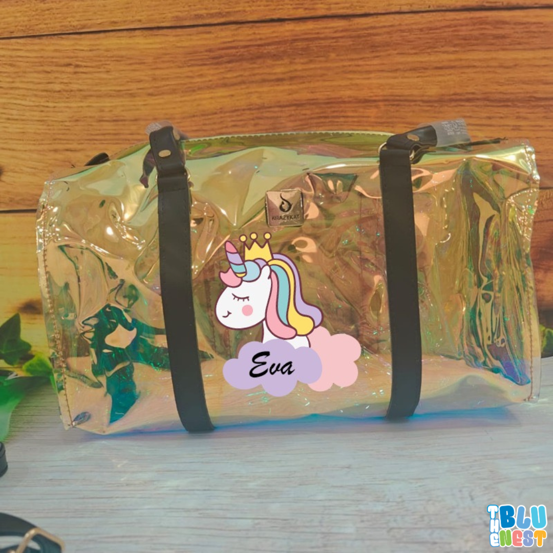 Personalized Holographic Duffle Bag