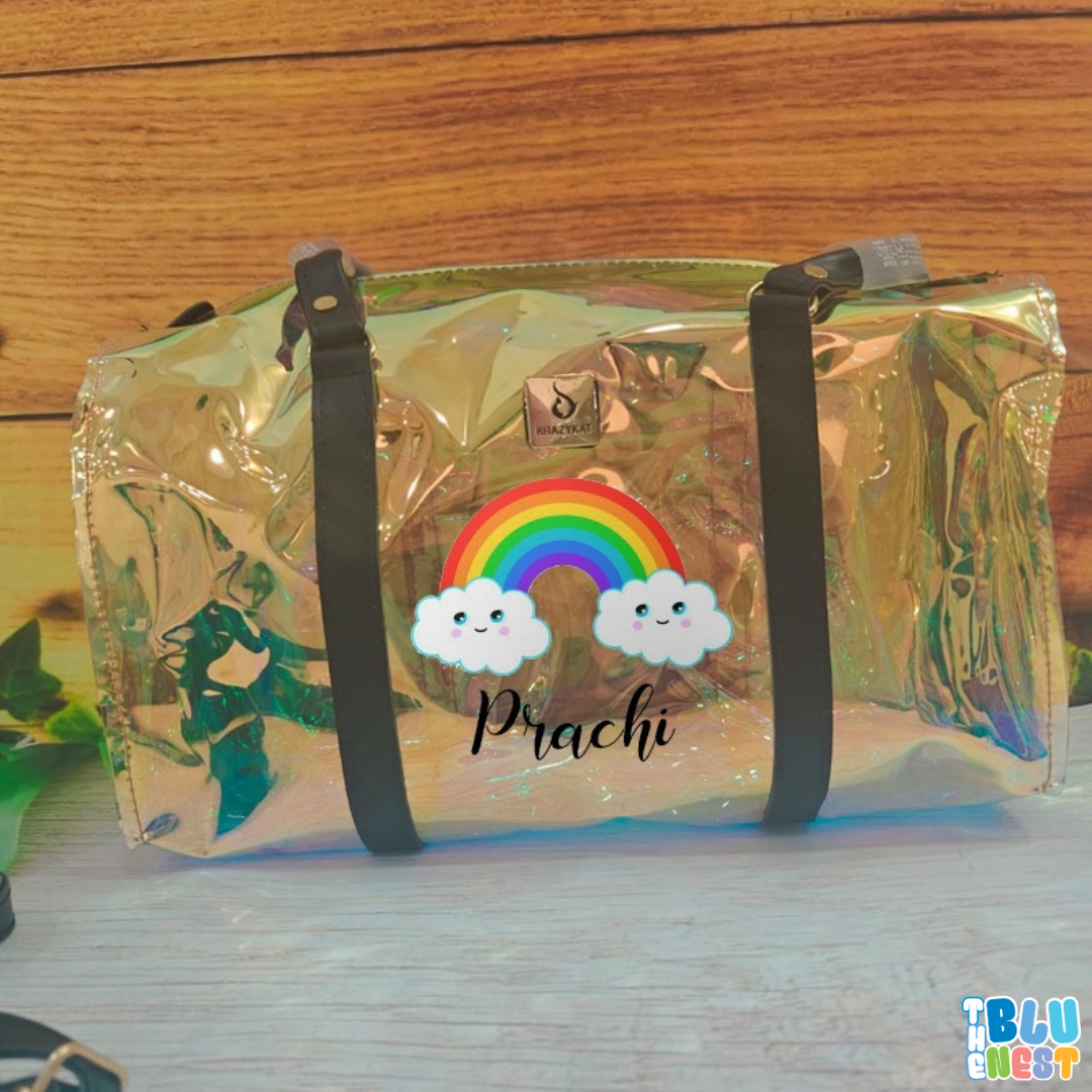 Personalized Holographic Duffle Bag