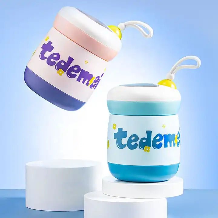 TEDEMEl Premium Quality Steel Soup Jar Cum Lunch Box