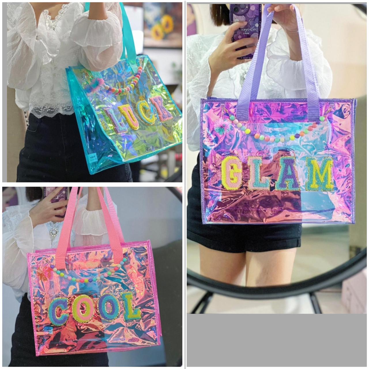 Holographic Schick Tot Bag