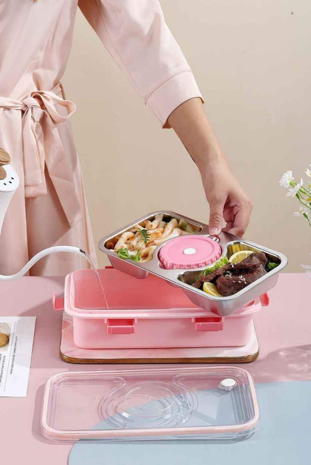 Sleek 2+1 Partition Bento Box