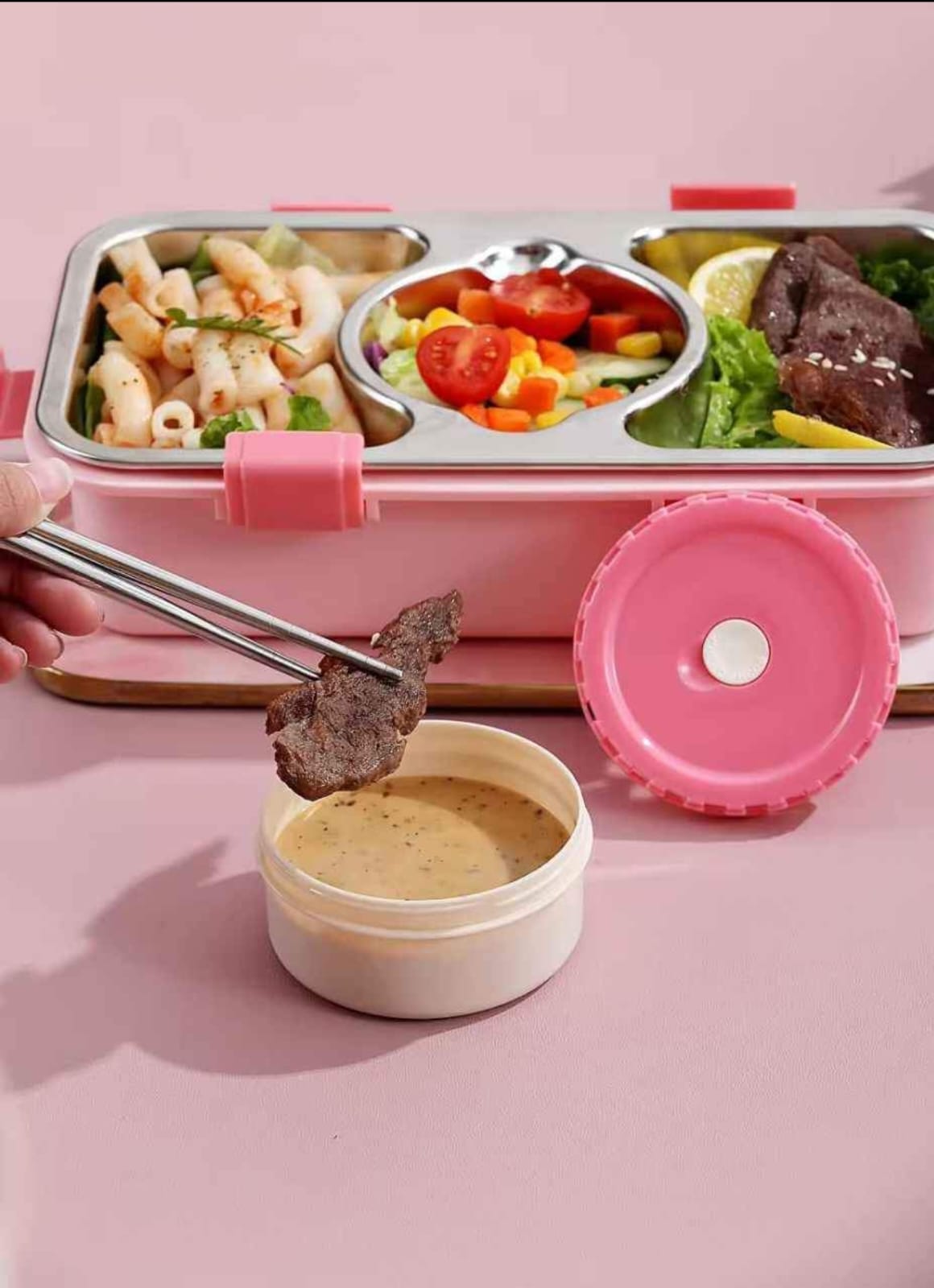 Sleek 2+1 Partition Bento Box