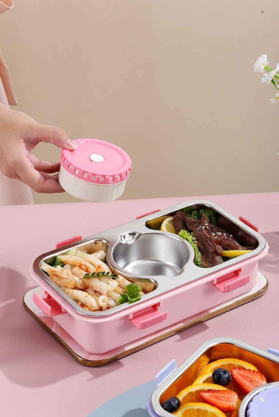 Sleek 2+1 Partition Bento Box