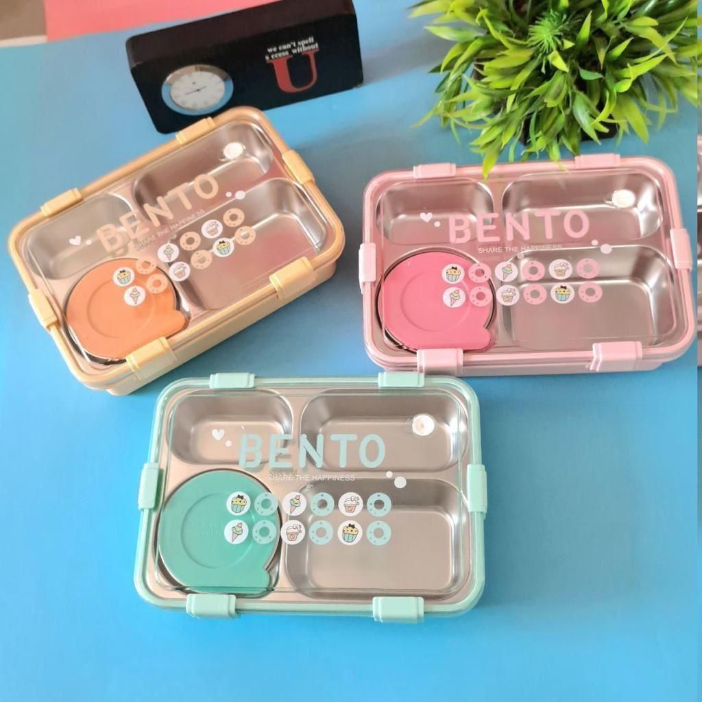 Stainless Steel Bento Leakproof Lunch Box - BPA Free