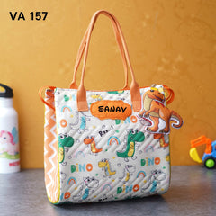 Personalized Tote Bags with Toy Keychain