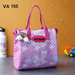 Personalized Tote Bags with Toy Keychain