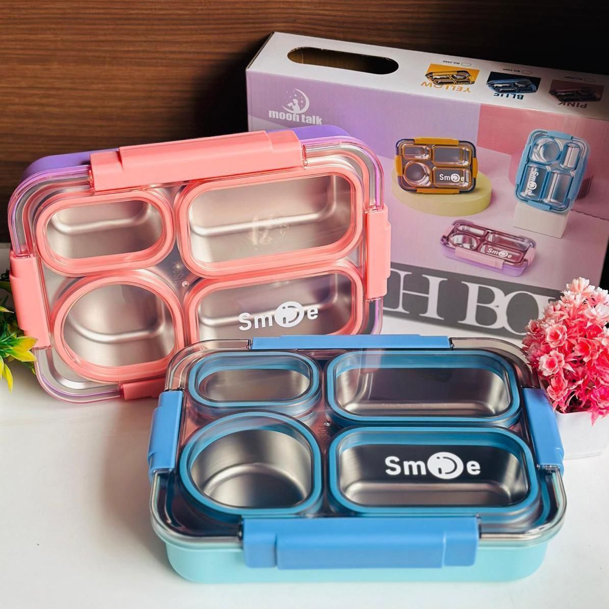 4 Grid Bento Lunch Box for kids