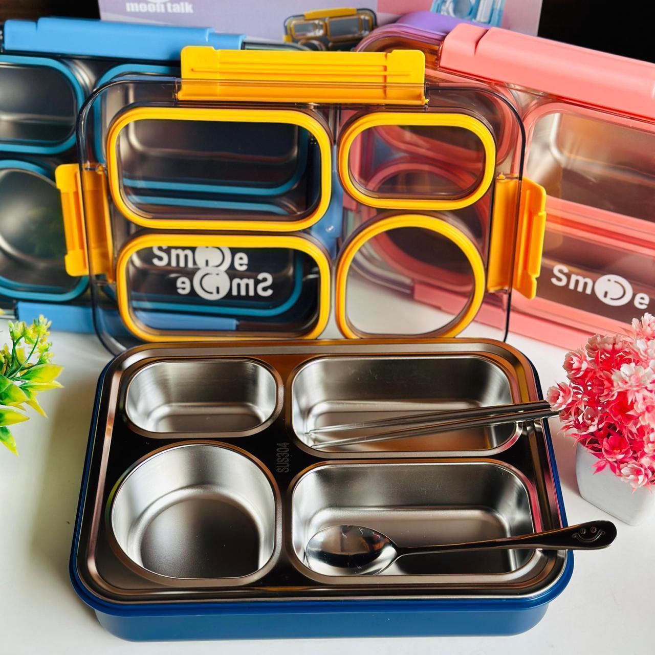 4 Grid Bento Lunch Box for kids