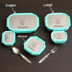 Personalised Veigo lunch box set for kids