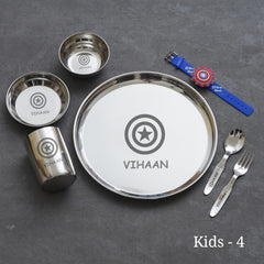 Round plate set for kids