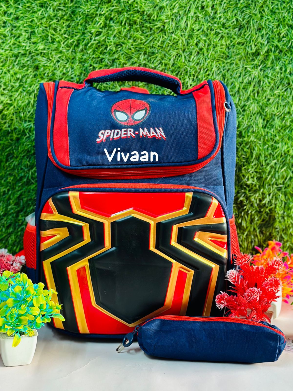 Personalised  backpacks for kids ( Spiderman theme )