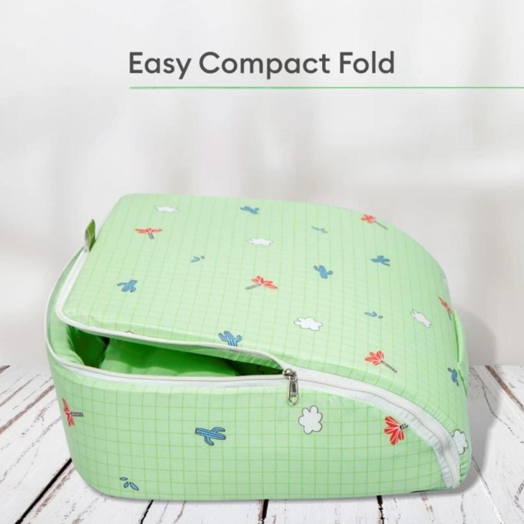 Reversible portable cotton baby bed