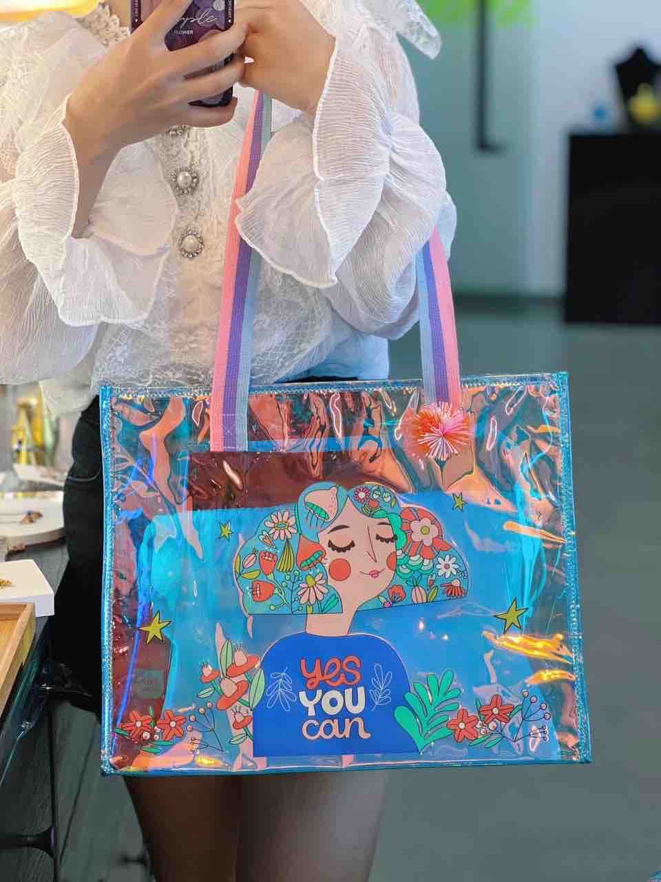 Premium Holographic Tote Bags