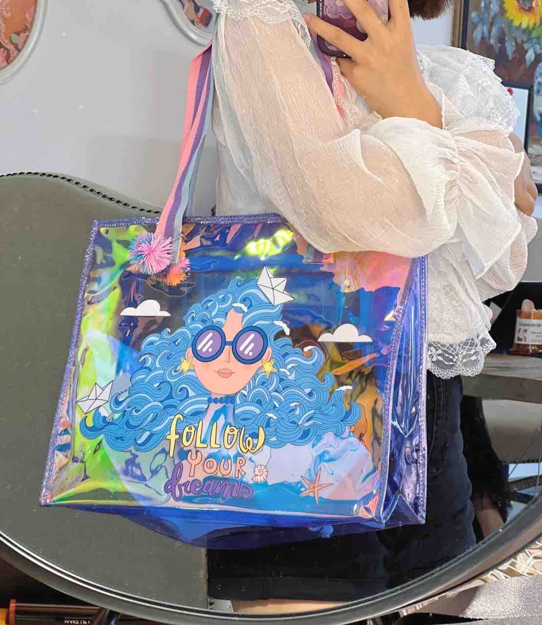 Premium Holographic Tote Bags