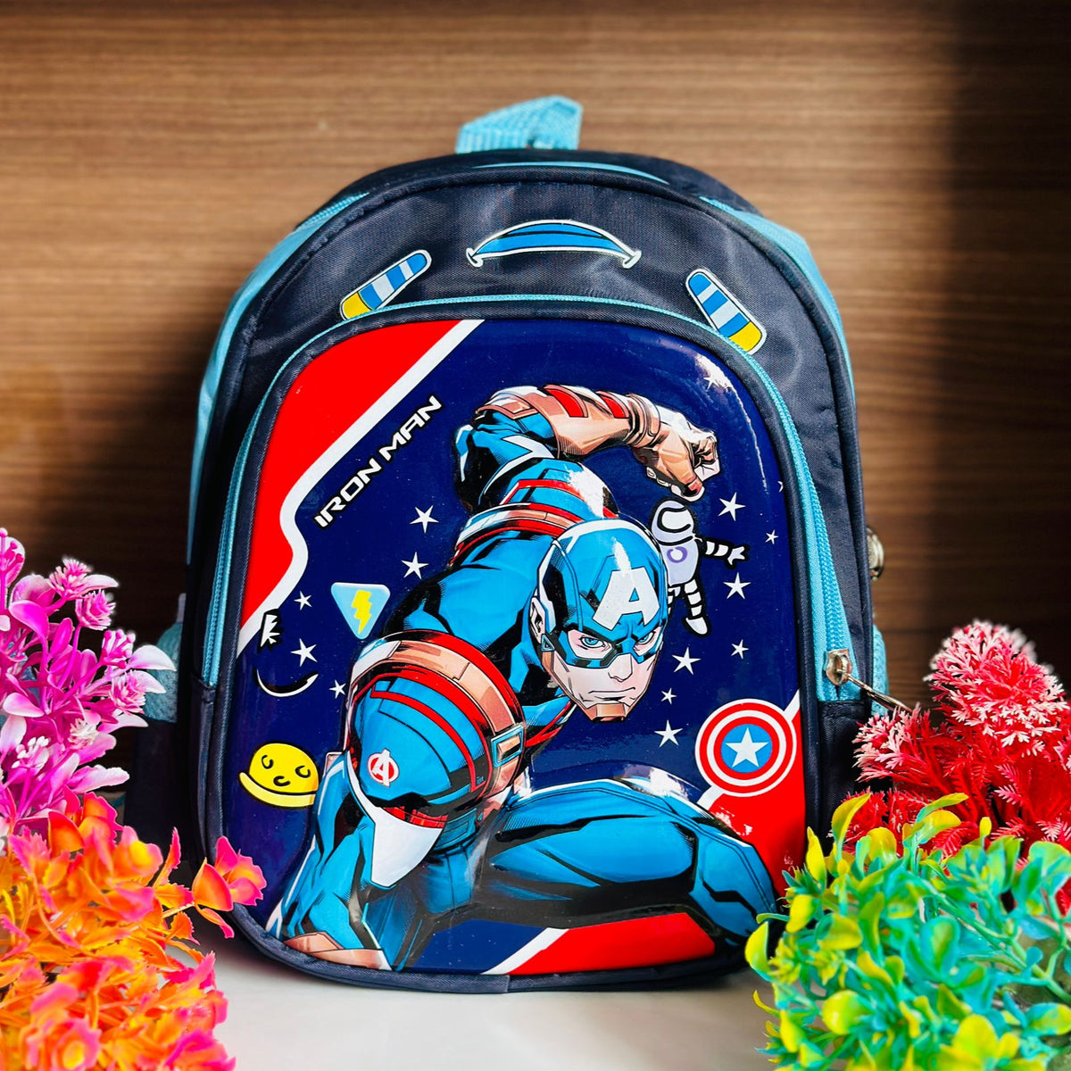 Premium Quality Hardshell Backpack ( CAPTAIN AMERICA THEME )