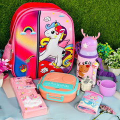 Customized Combo Set for Day 1 School Kids ( Unicorn )