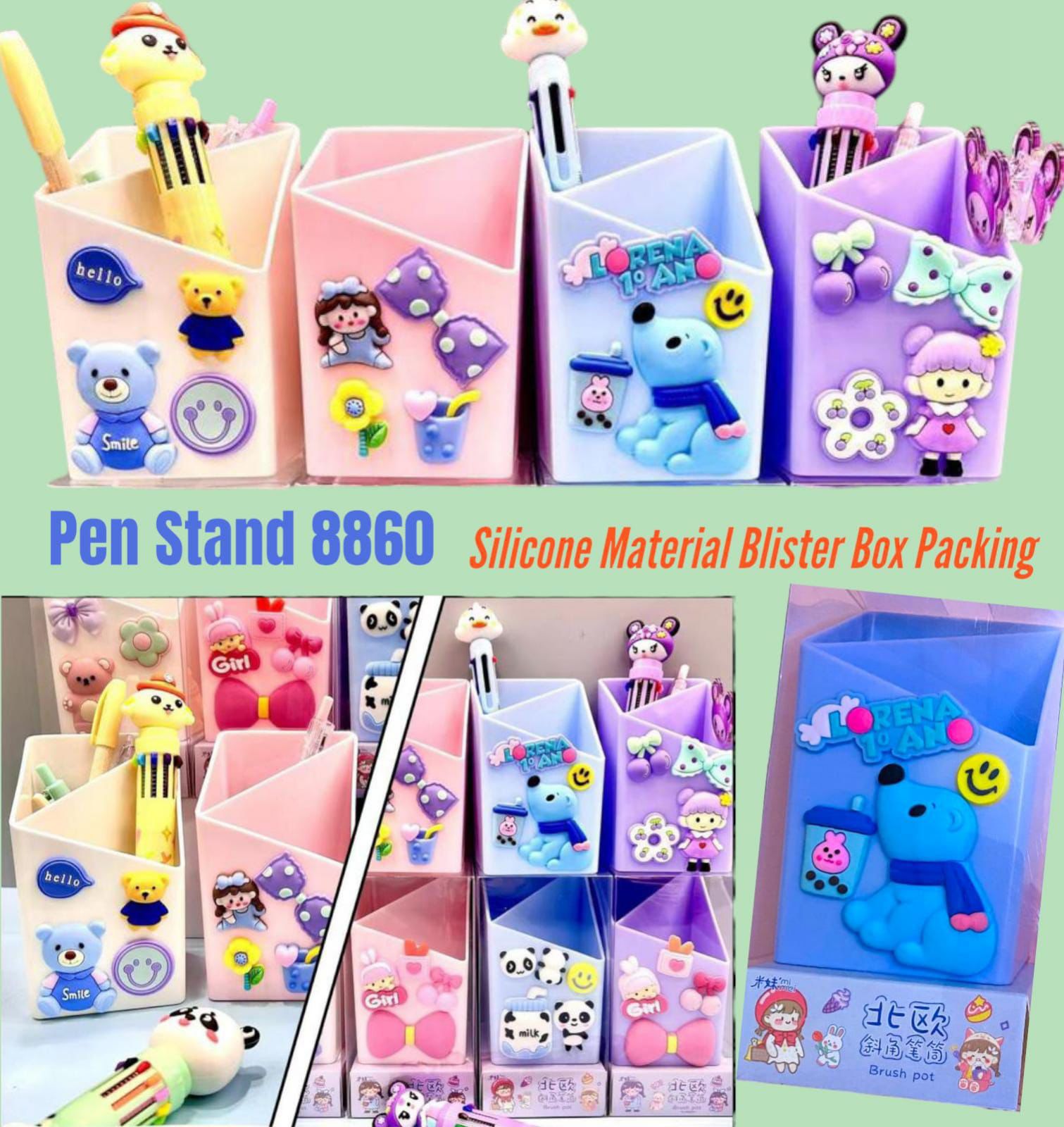 Silicone Material Pen Stand