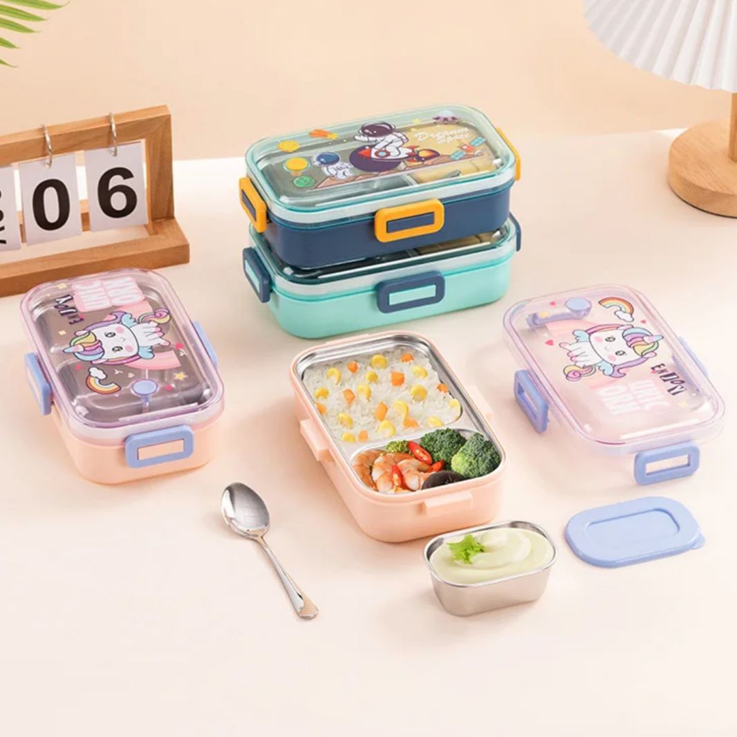 700 ml insulated 2 grid lunch box