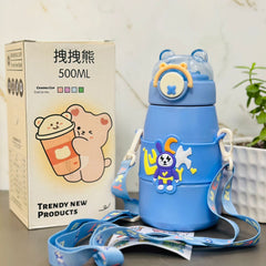 500 ml insulated stainless steel sipper bottle