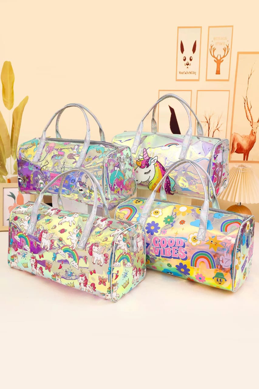 Premium Quality Holographic Duffle Bags With Sling! Waterproof/Washable